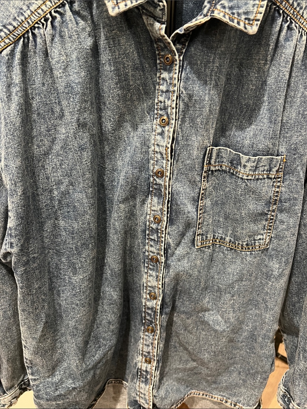 Anthropologie Denim Shirt - Picture 3 of 5